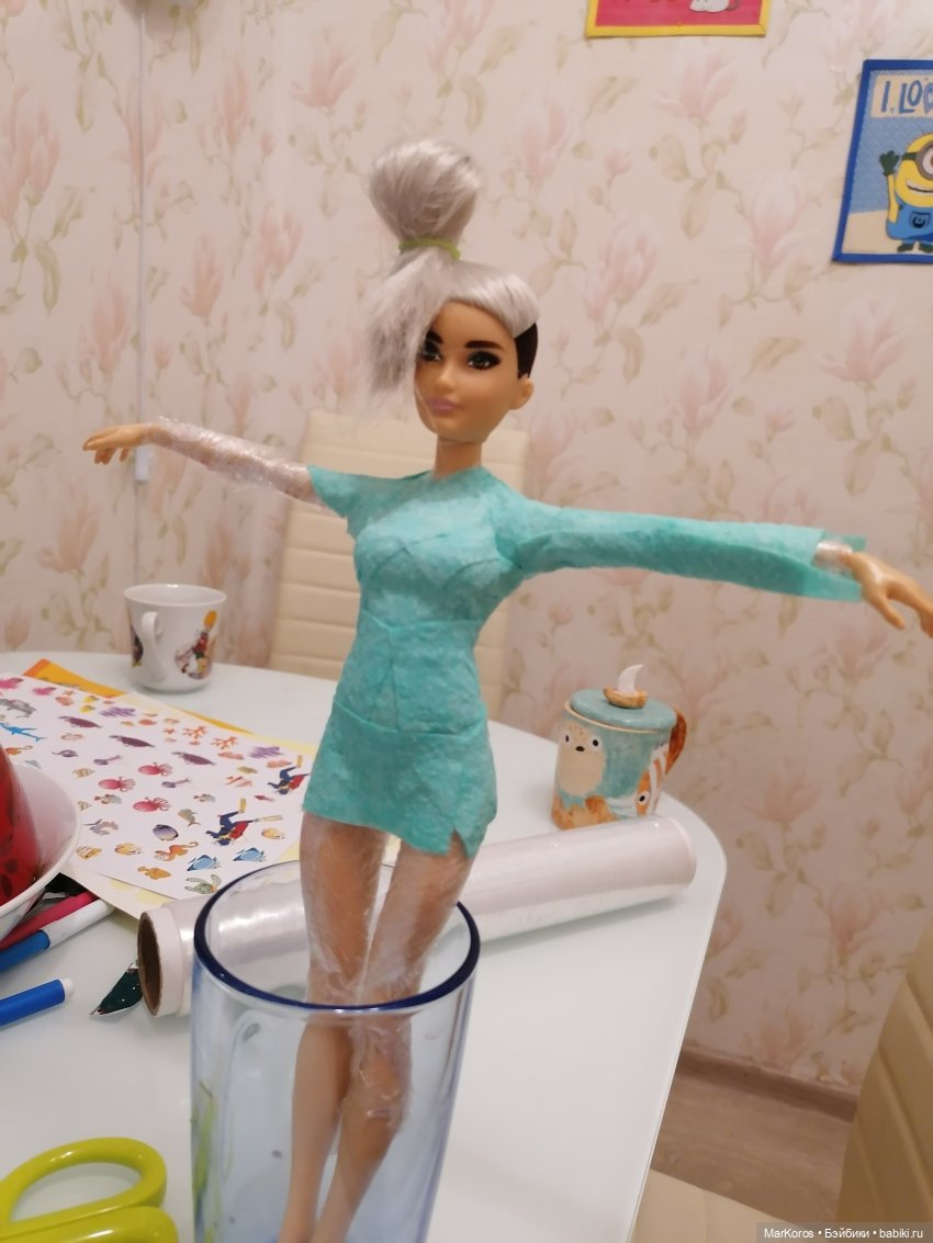 Покажем и расскажем (выкройка на Barbie WWE и МК по круглом креслу) (фото 2)