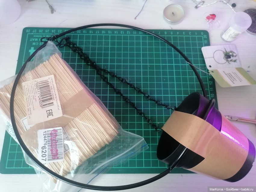 Делаем качели из кашпо — Мебель для кукол и домиков: фото (фото 3)