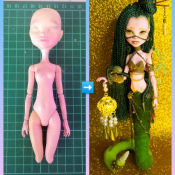 Поломанные жизнью. ООАК в смешанной технике. Часть 3