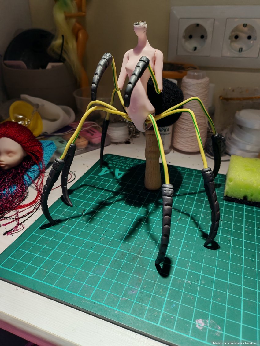 ООАК в смешанной технике. Арахна