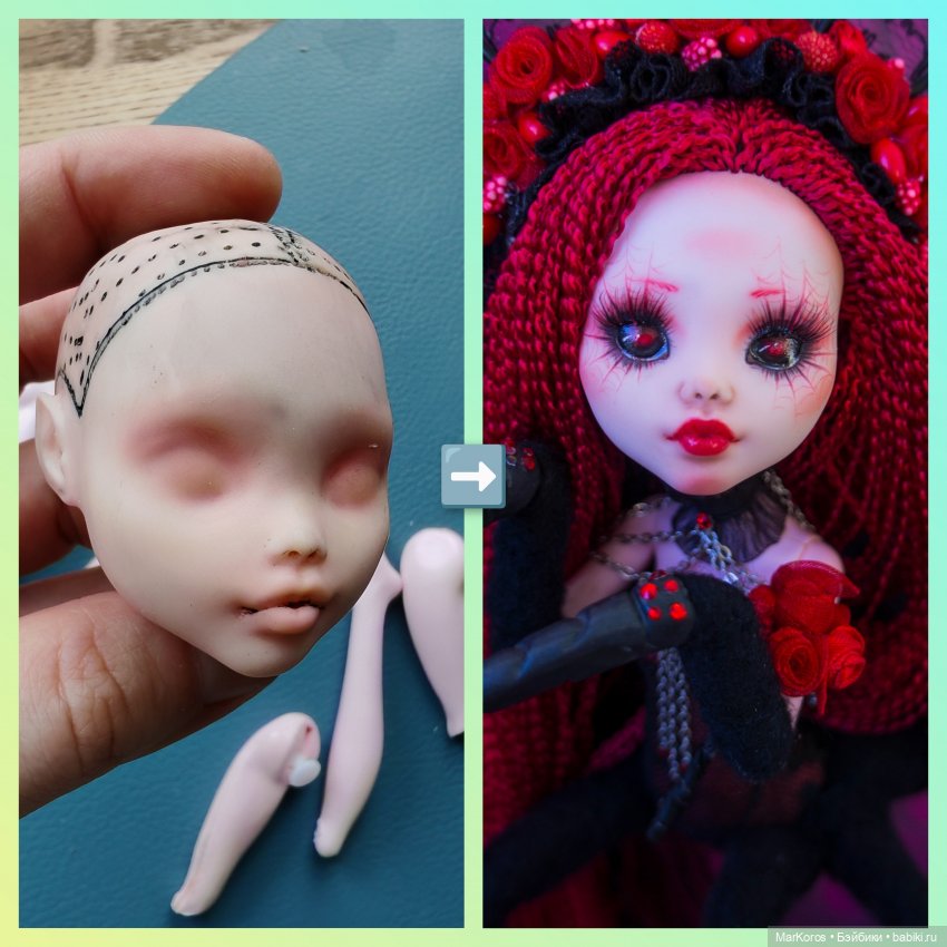 ООАК в смешанной технике. Арахна