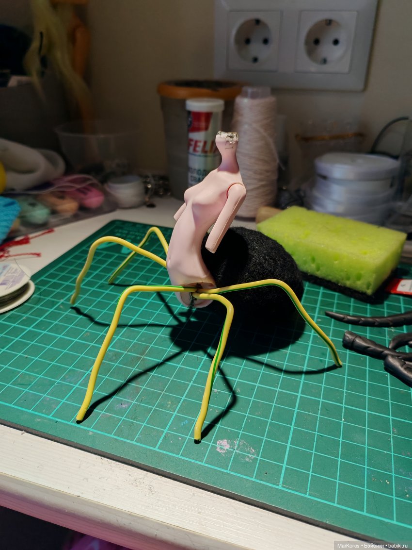 ООАК в смешанной технике. Арахна