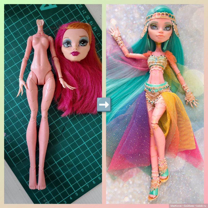 ООАК Джиджи Монстер Хай — Ремонт и реставрация кукол: тело