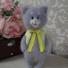 Вязаный кот Бублик