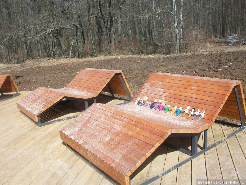 Как мои новые куклы ходили в парк