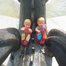 В июне мы с ляльками ездили в парк Тысячелетия