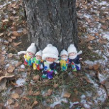 Как мы с кукляшками в ноябре ходили в Лядской сад