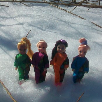 Наше озеро в марте