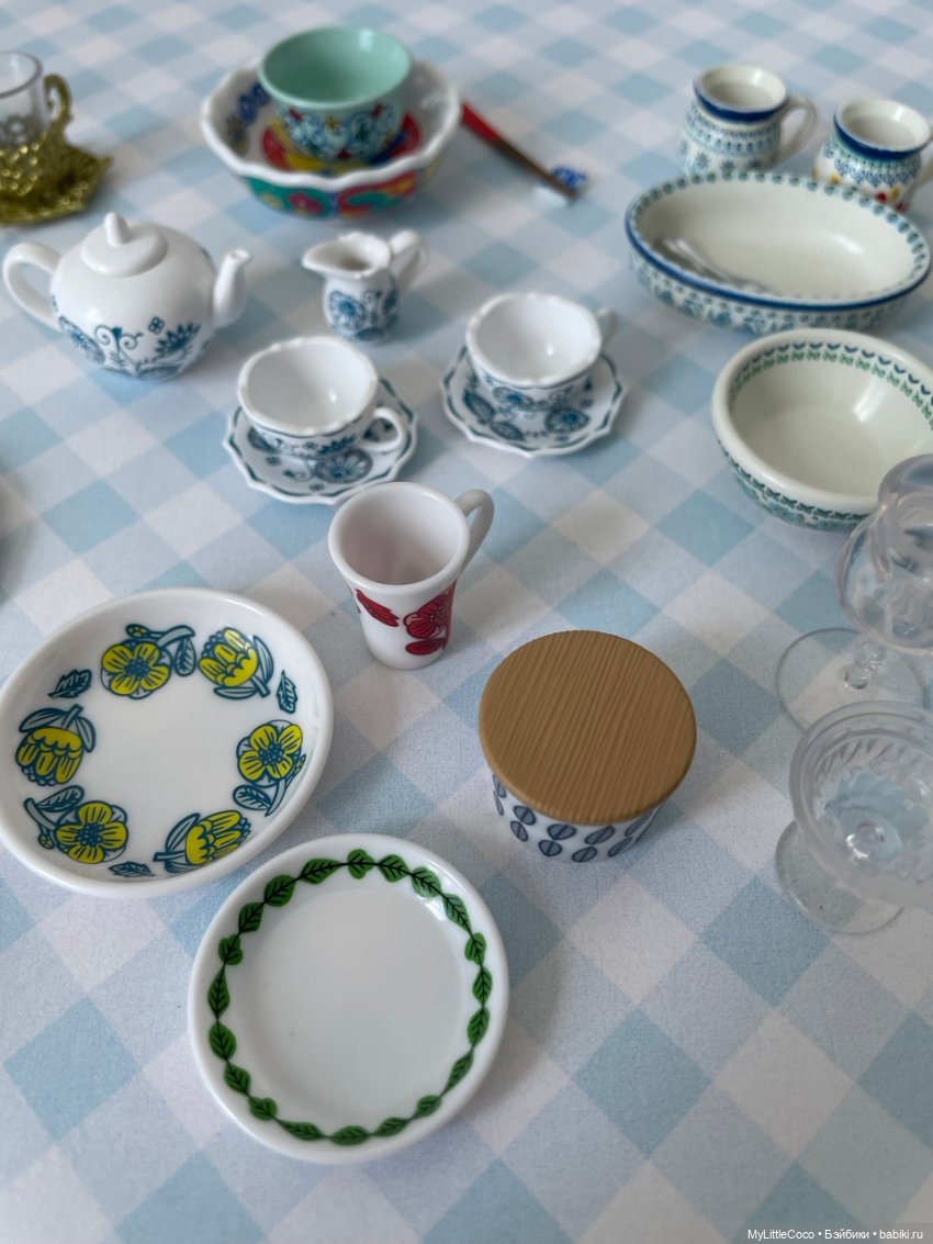 Мой Re-ment. Набор посуды