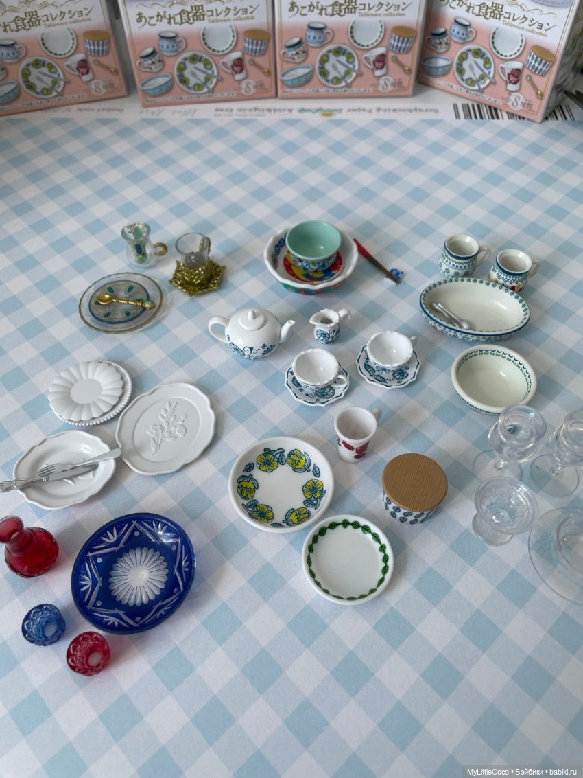 Мой Re-ment. Набор посуды