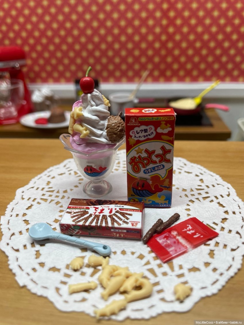 Мой Re-ment. Набор "Morinaga Sweets Recipe" (фото 10)