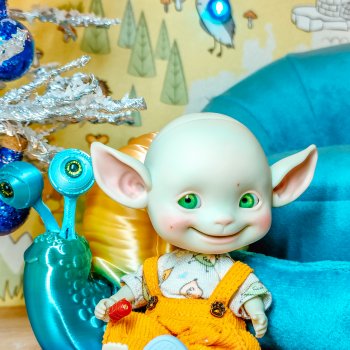 Ушастое 💚👻 новогоднее настроение ☃️❄️🎄