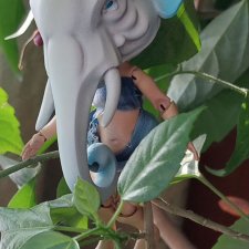 Авторская бжд куколка "девочка слон"