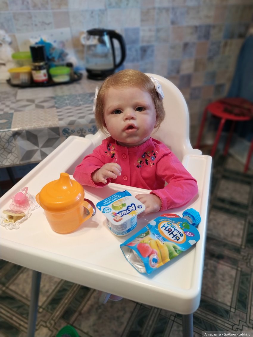 Завтрак очень нужен | Бэйбики Завтрак очень нужен — Куклы Реборн (Reborn): домашние фото (фото 3)