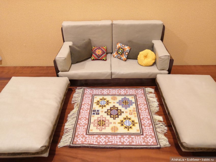 Ковёр крестиком — Кукольная миниатюра своими руками: еда (фото 5)