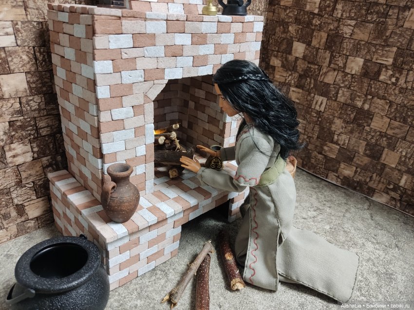 Камин — Кукольная миниатюра своими руками: еда