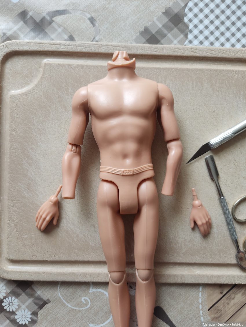 Смена кистей супермену — Ремонт и реставрация кукол: тело (фото 5)