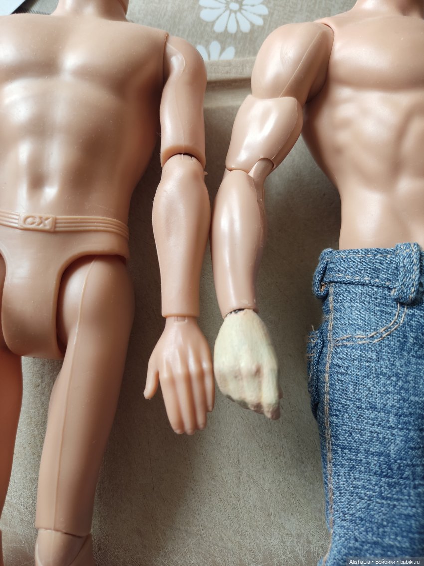 Смена кистей супермену — Ремонт и реставрация кукол: тело (фото 4)