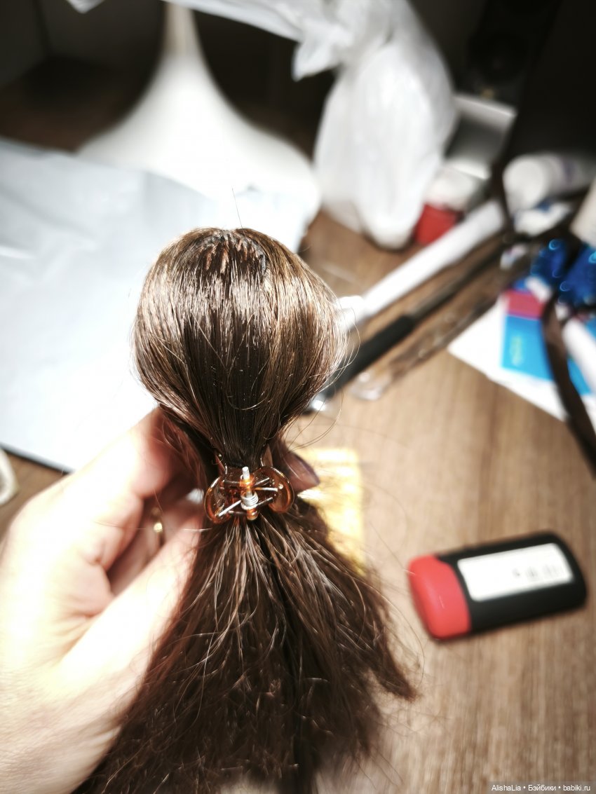 Шиньон для Малефисенты — Перепрошивка волос и восстановление париков: МК (фото 9)