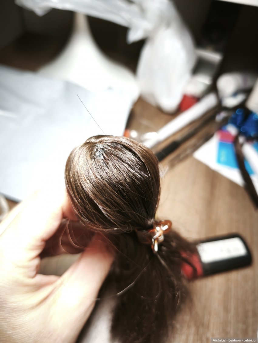 Шиньон для Малефисенты — Перепрошивка волос и восстановление париков: МК (фото 10)