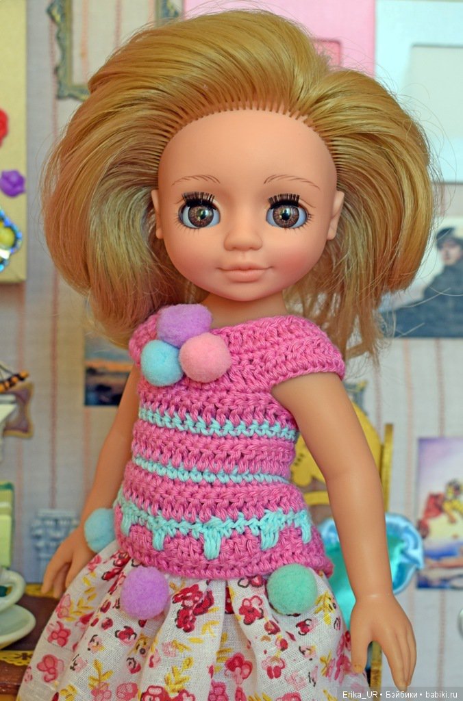 Aся-(Asya), Hybrid-girl-doll, 42 cm, head-by-Vesna-(Весна), blond, made-in-Russia, body-Paola-Reina