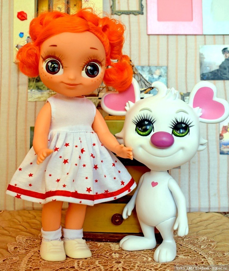 Аленка, hybrid-baby-girl-doll, head-серия-Сказочный-патруль, doll, made-in-Russia. Alenka, body-Ася-Весна, head-series-Fantastic-patrol, orange