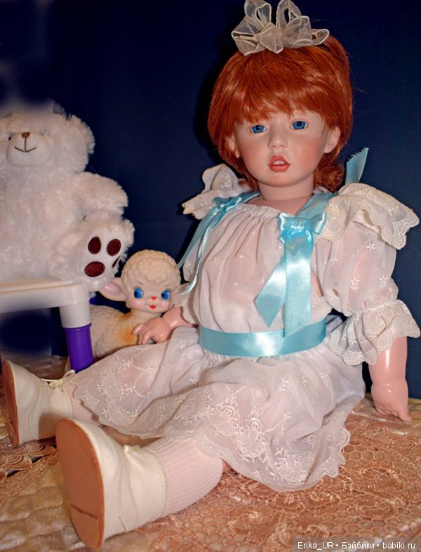 Хильдфьетур-Ингебельд-Лилия, hybrid-doll, reproduction-doll, baby-doll, 24-inch, composition-jointed-body