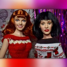 Фоточки под елочкой/ Franklin Mint doll 16"