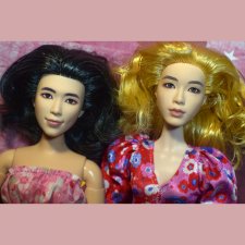 Перепись КуклоНаселения. 2 hybrid doll, head BTS Mattel