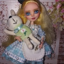 OOAK Ever After Higt Doll- Blondie Lockes- Alice in Wonderland- Ооак Алиса в Стране Чудес