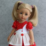 Платье с передником для Литл Кидз Готц