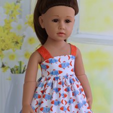Сарафан для куклы Готц