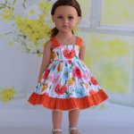 Сарафан для куклы Готц