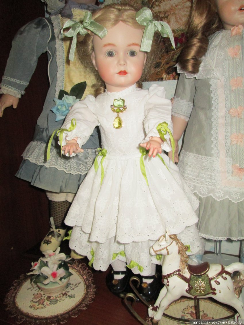 Весенняя девочка Юленька — Антикварные куклы Simon & Halbig (S&H): Симон Хальбиг (фото 4)