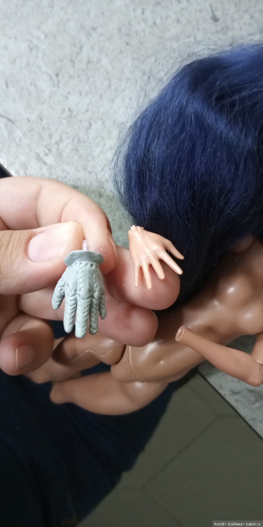 Иногда нужно время — ООАК Monster High и Ever After High: репейнт (фото 2)