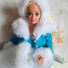 Winter renaissance barbie 1996 hot sale