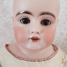 Антикварная кукла Kestner 154 dep6, кожаное тело.