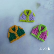 Вязаные жилетки для об11