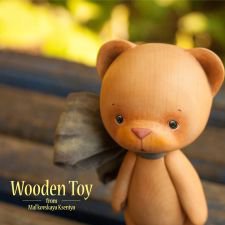 Самый большой мишка, которого я вырезала из кедра