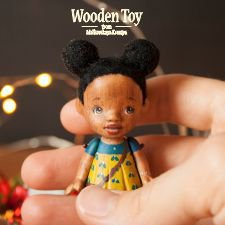 Каштановая негритяночка