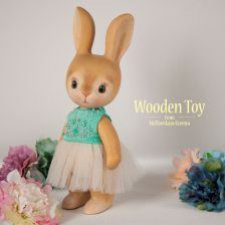 Деревянная зайка по имени Мята