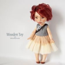 Бетти деревянная кукла