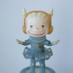 Авторская куколка, фигурка, статуэтка на батуте из полиуретана