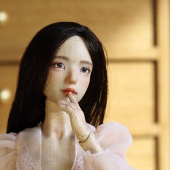 Как я деревянную шарнирную девушку сделела