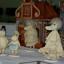 Жители "Кукольного острова" на выставке "Куклы 2.0" в Музее кино