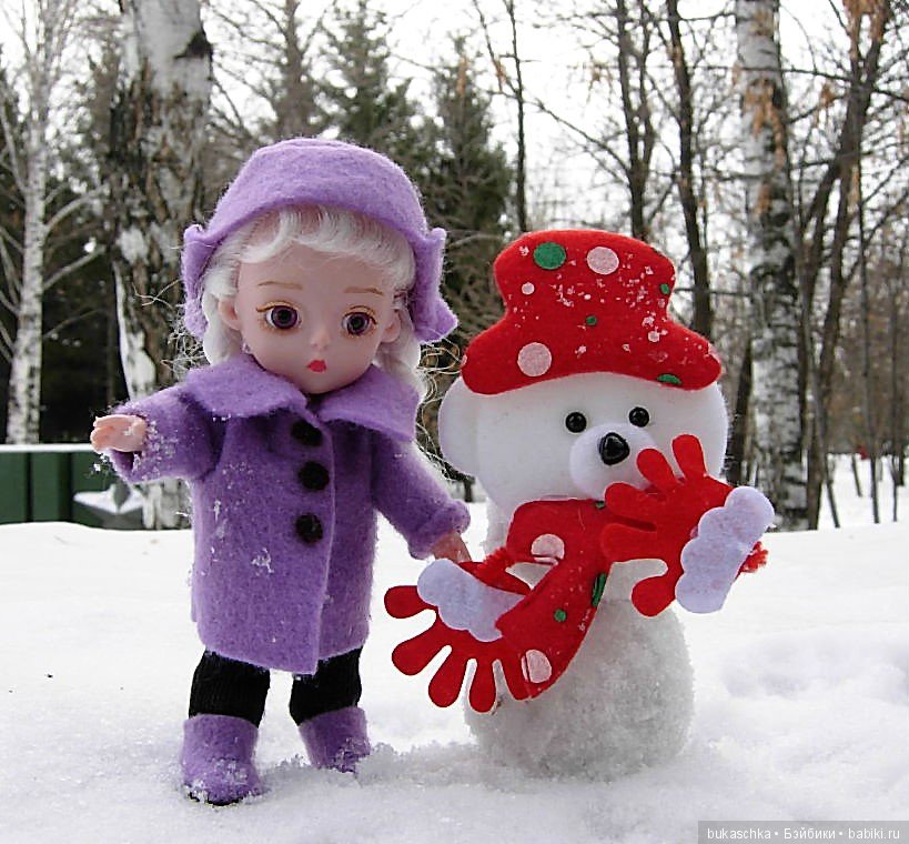 Зимние забавы или мы лепили Снеговик