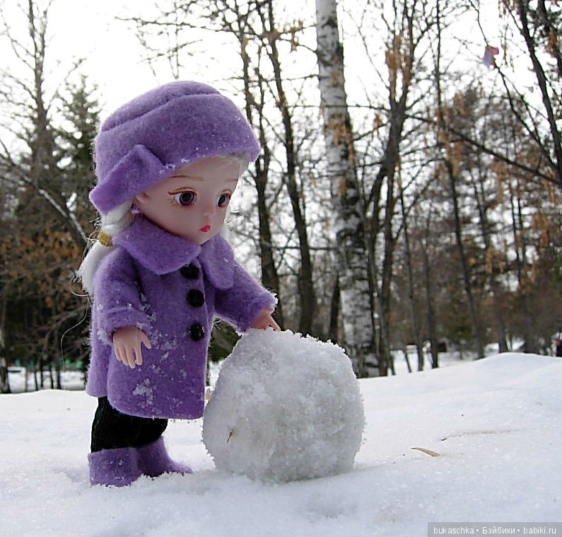 Зимние забавы или мы лепили Снеговик (фото 4)