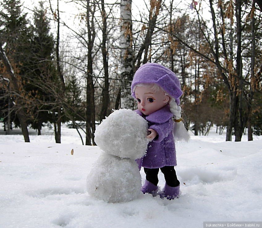 Зимние забавы или мы лепили Снеговик (фото 5)