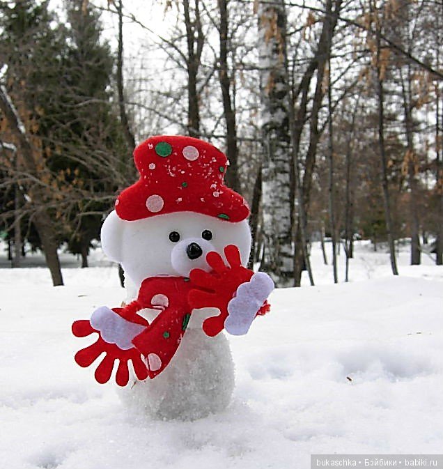 Зимние забавы или мы лепили Снеговик (фото 9)