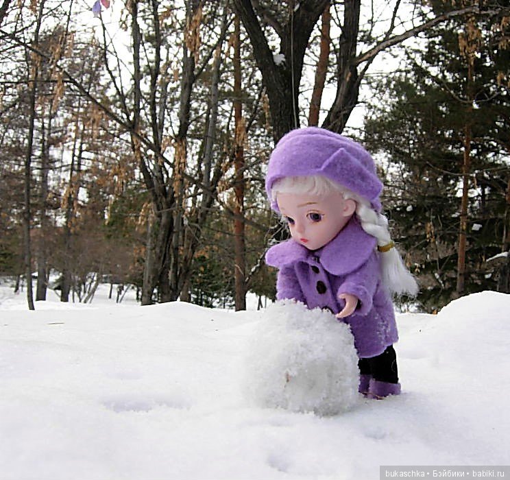 Зимние забавы или мы лепили Снеговик (фото 2)